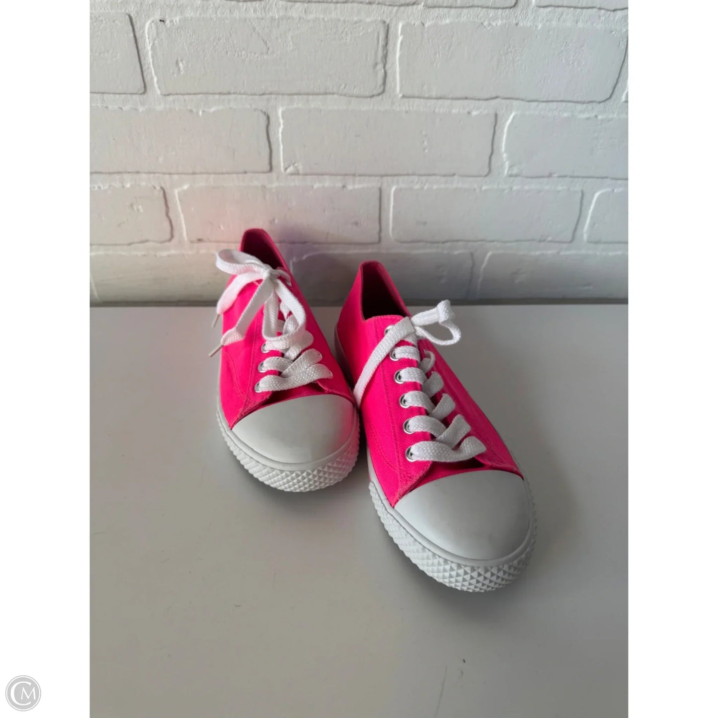 Shoes Sneakers By Airwalk In Pink & White, Size: 8.5