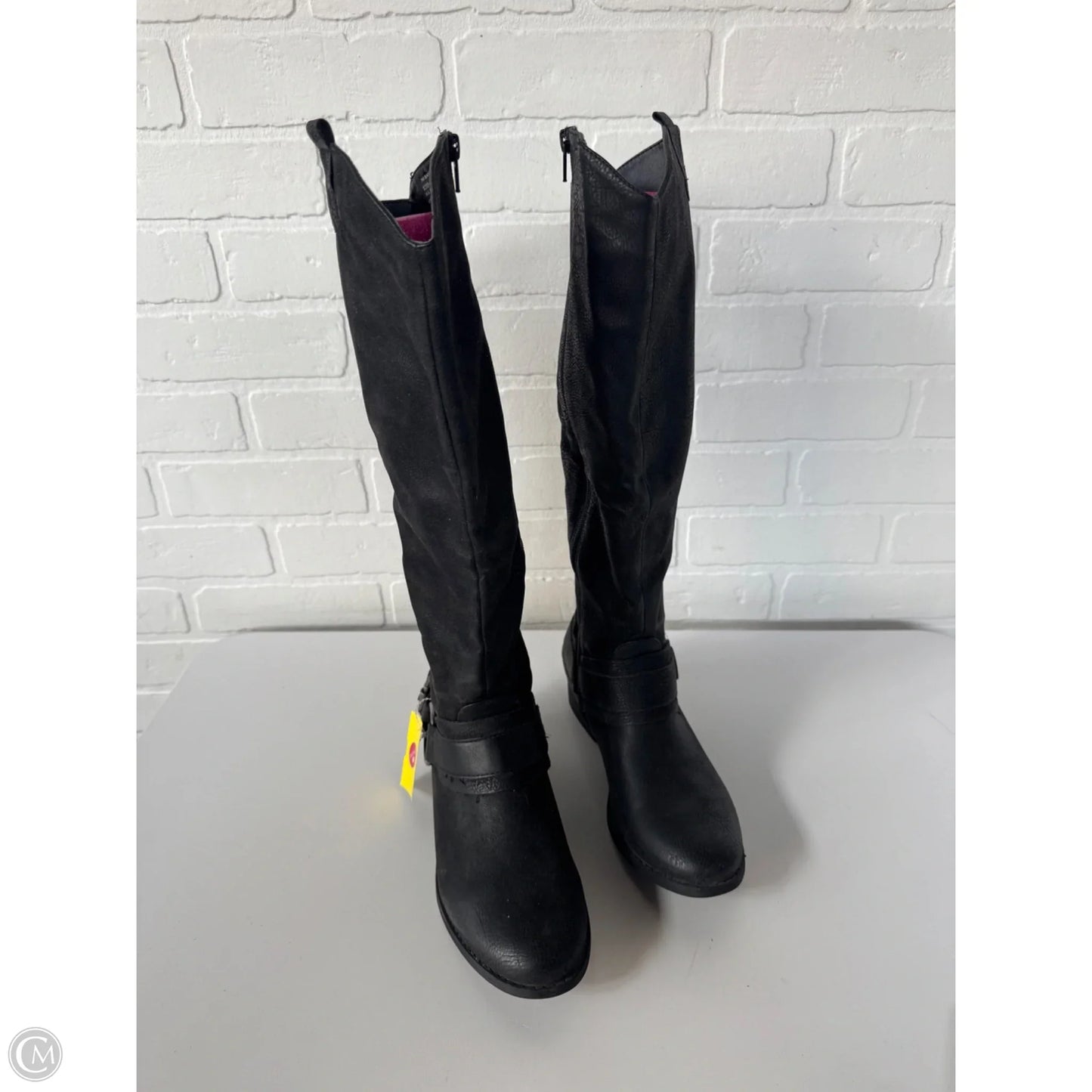 Boots Knee Flats By Bass In Black, Size: 7