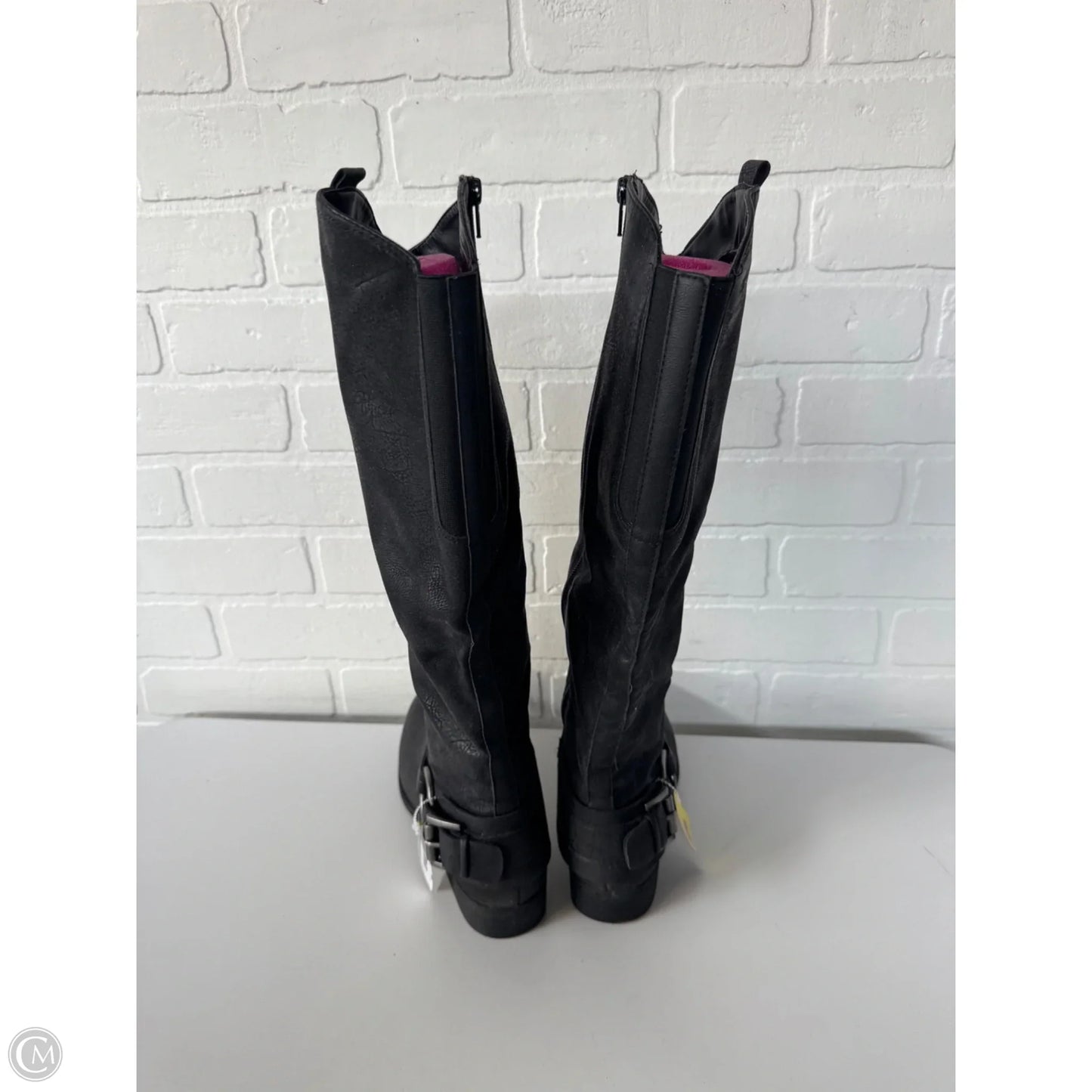 Boots Knee Flats By Bass In Black, Size: 7