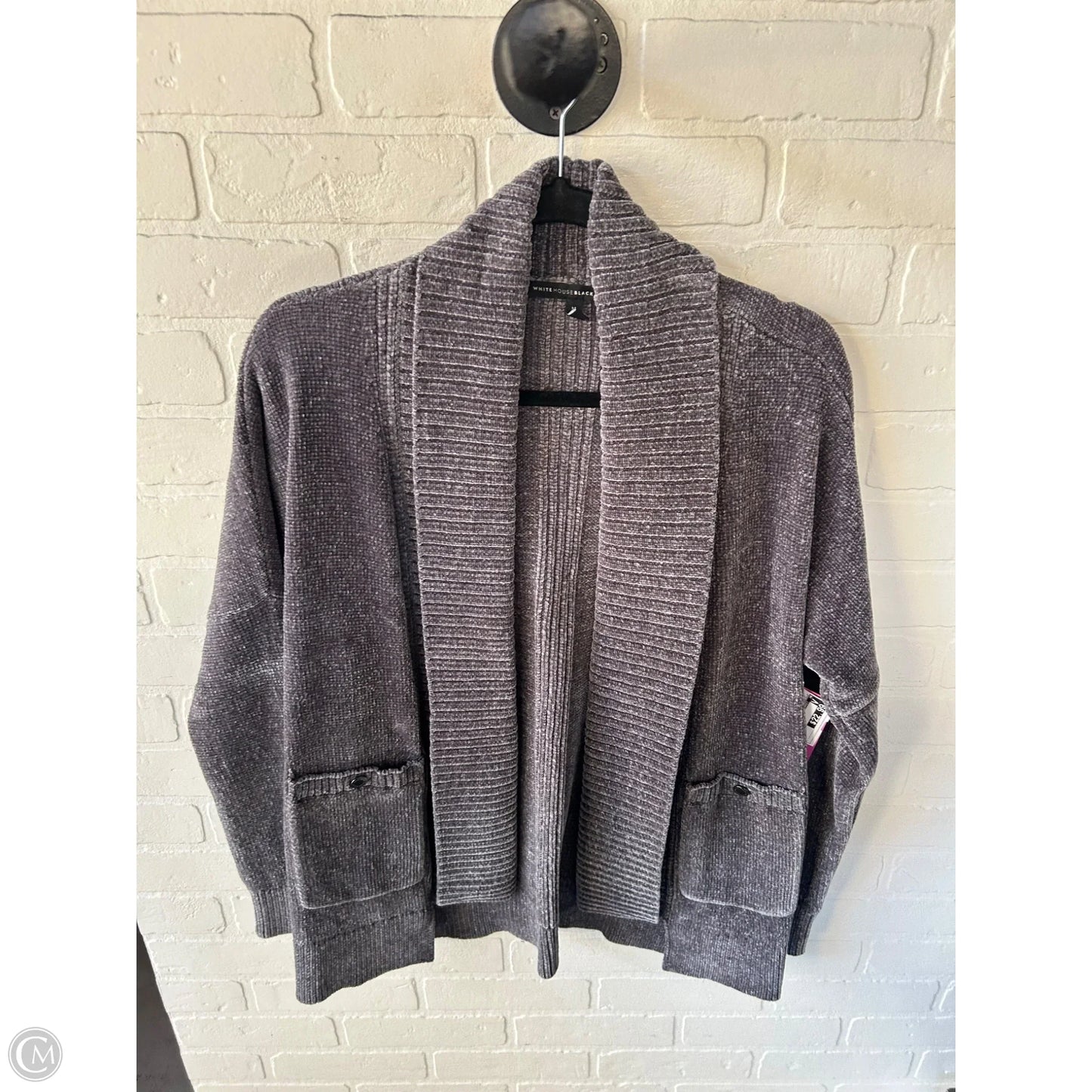 Sweater Cardigan By White House Black Market In Grey, Size: M