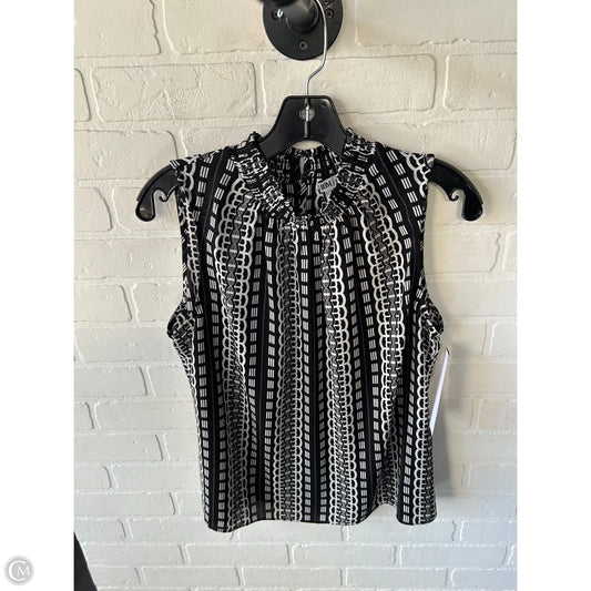 Top Sleeveless By White House Black Market In Black & White, Size: M