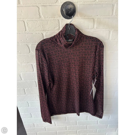 Top Long Sleeve By White House Black Market In Black & Purple, Size: M