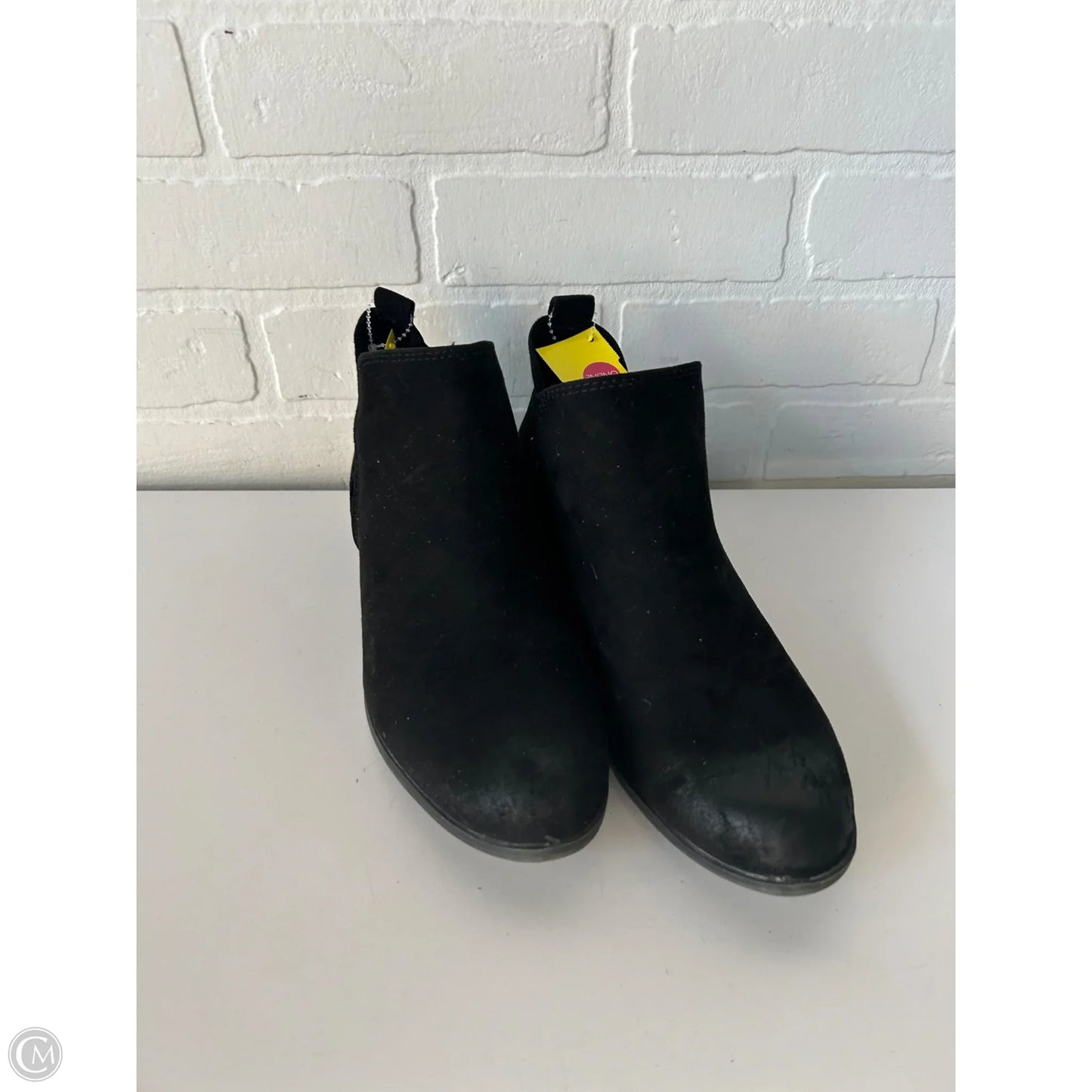 Boots Ankle Flats By So In Black, Size: 9.5