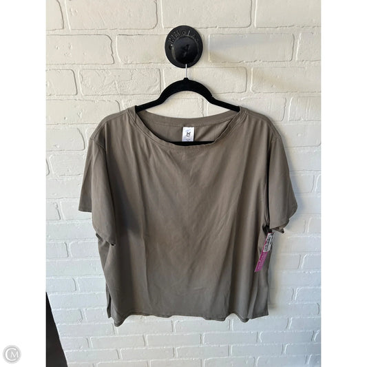 Athletic Top Short Sleeve By Members Mark In Tan, Size: Xl