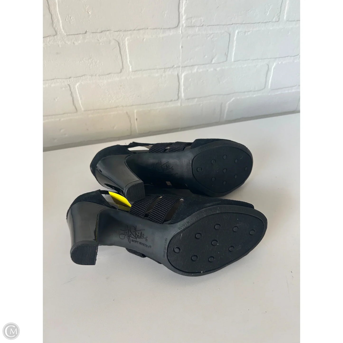 Sandals Heels Block By Life Stride In Black, Size: 8