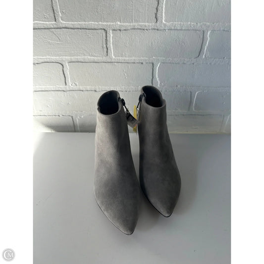 Boots Ankle Heels By Clarks In Grey, Size: 5
