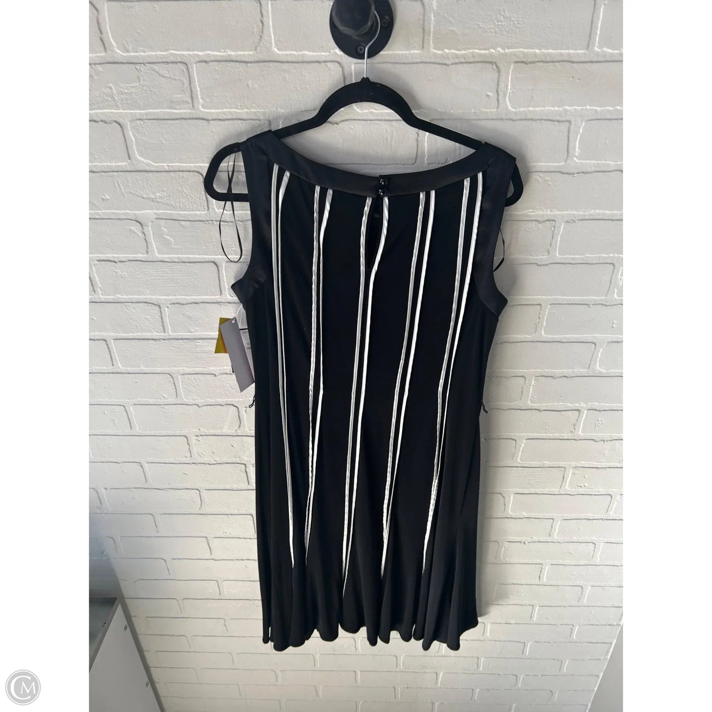 Dress Party Midi By Sandra Darren In Black & White, Size: L