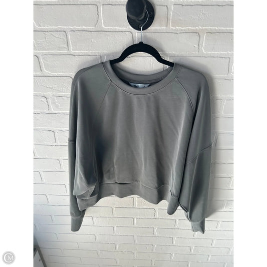 Athletic Sweatshirt Crewneck By Flx In Grey, Size: Xl