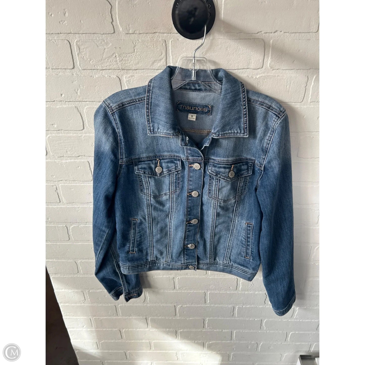 Jacket Denim By Maurices In Blue Denim, Size: S