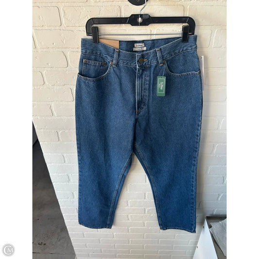 Jeans Straight By L.l. Bean In Blue Denim, Size: 12