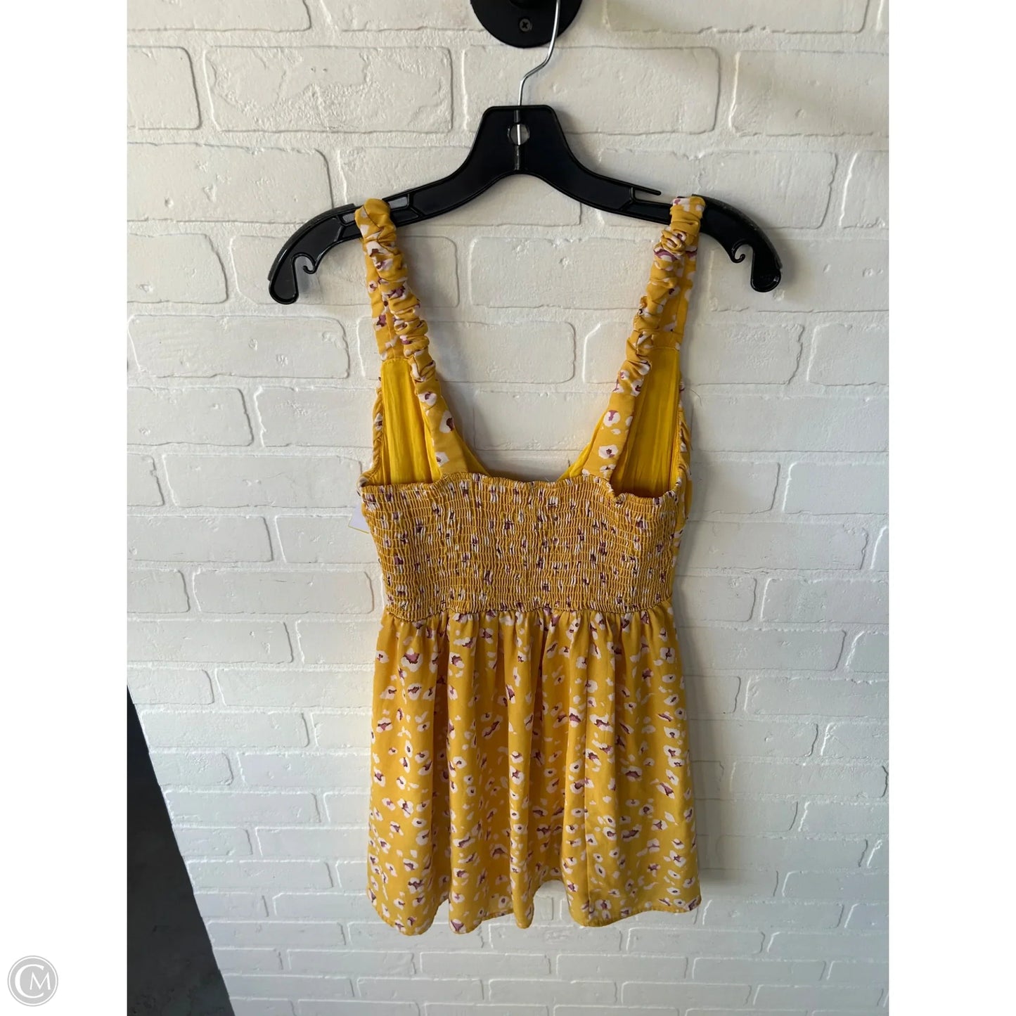 Dress Casual Short By Free People In Purple & Yellow, Size: M