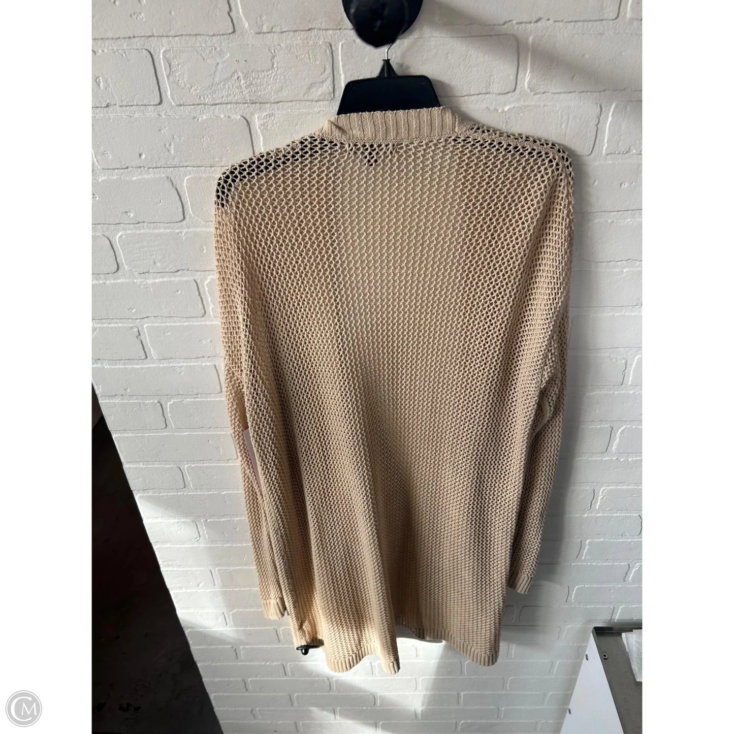 Sweater Cardigan By Banana Republic In Tan, Size: Xl