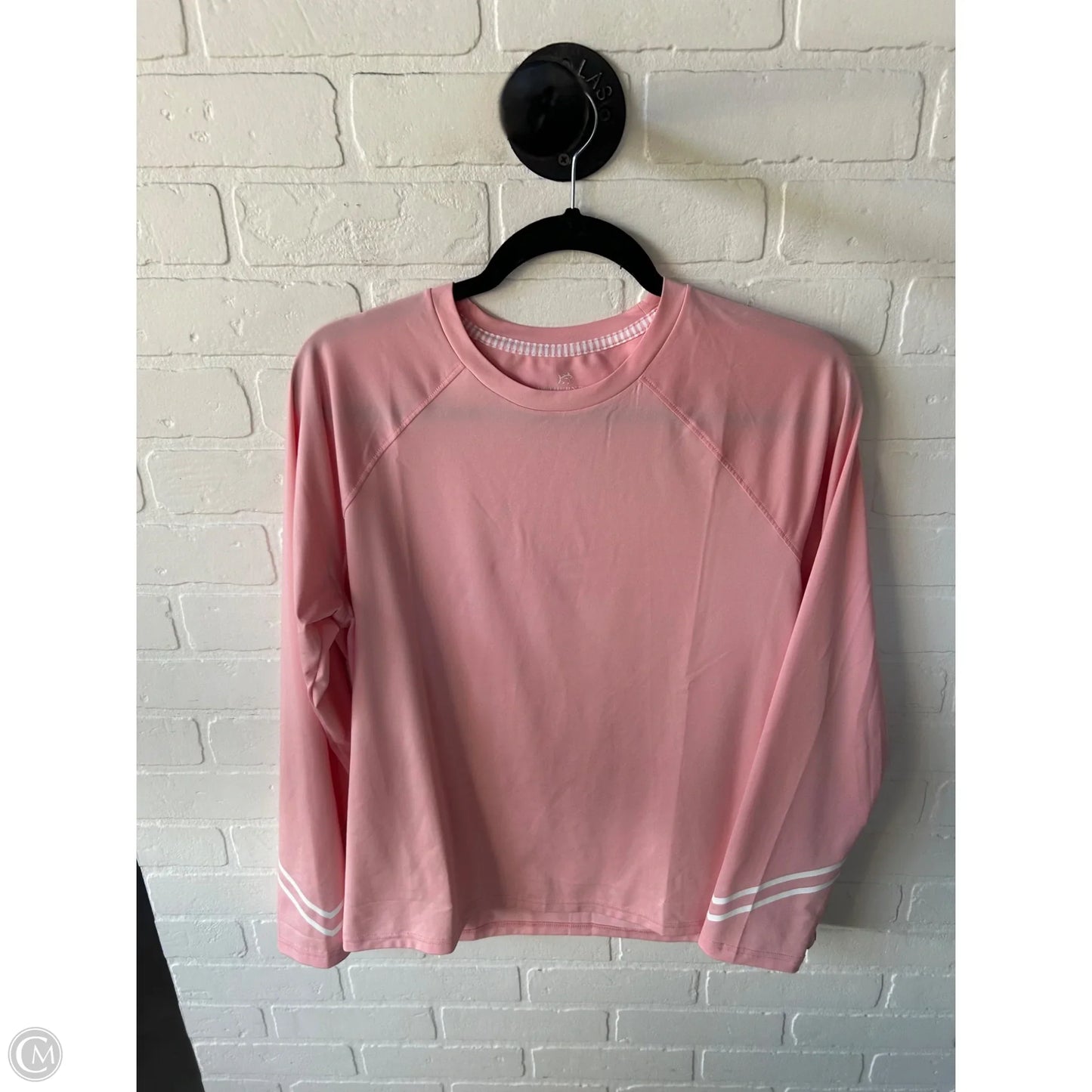 Athletic Top Long Sleeve Crewneck By Southern Tide In Pink, Size: M