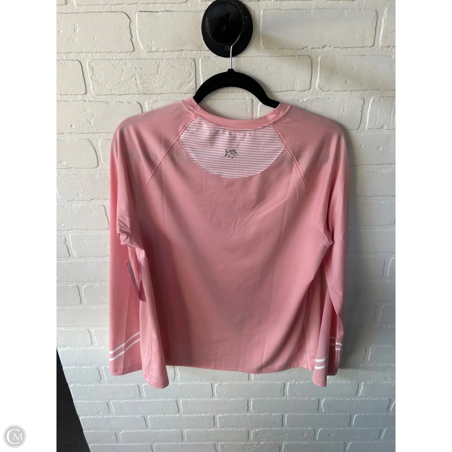 Athletic Top Long Sleeve Crewneck By Southern Tide In Pink, Size: M