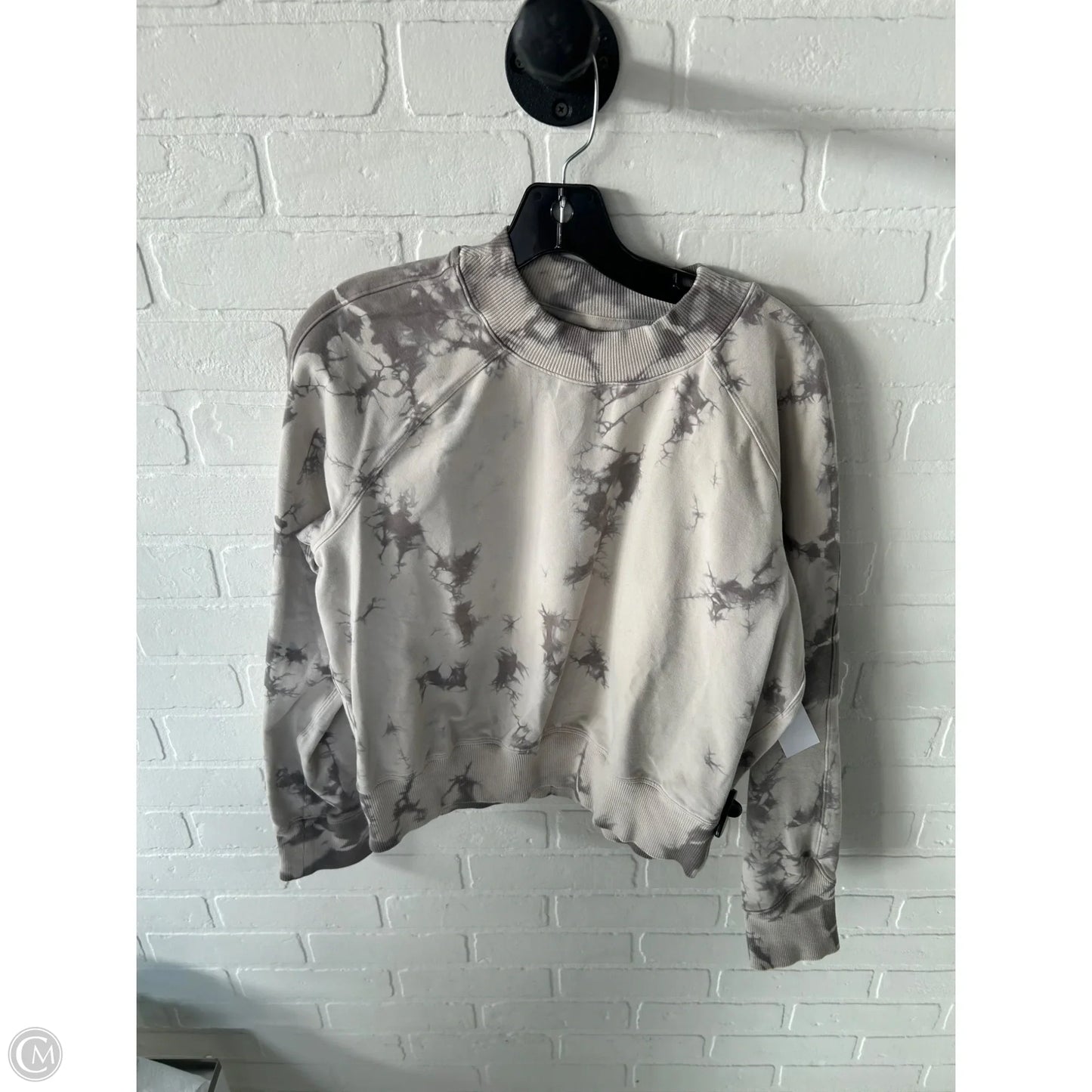 Athletic Sweatshirt Crewneck By Lululemon In Tan, Size: S