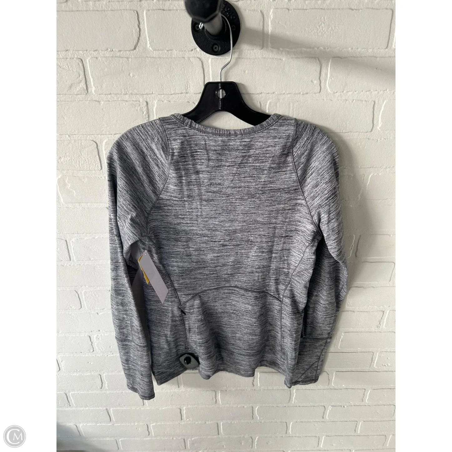 Athletic Top Long Sleeve Crewneck By Lululemon In Grey, Size: M