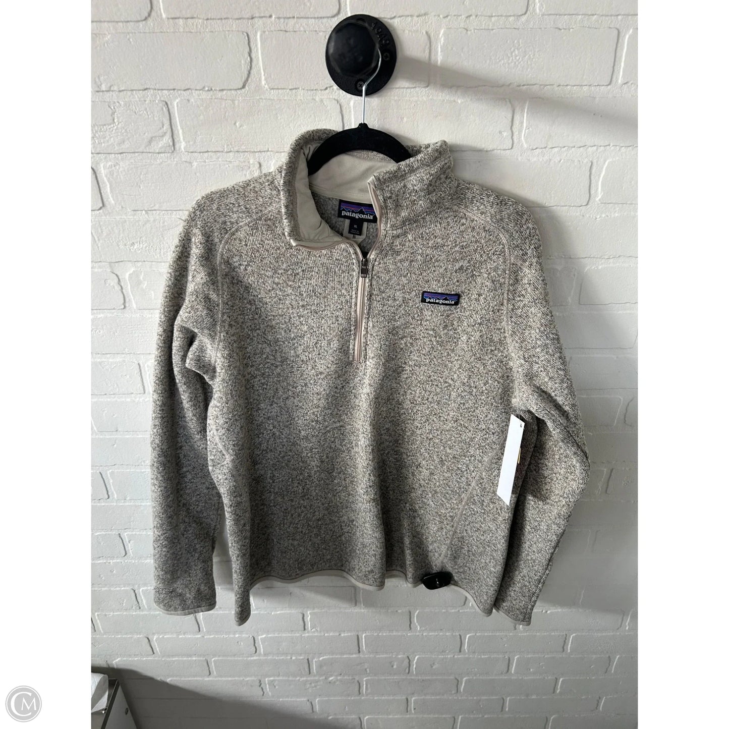 Jacket Fleece By Patagonia In Tan, Size: Xl