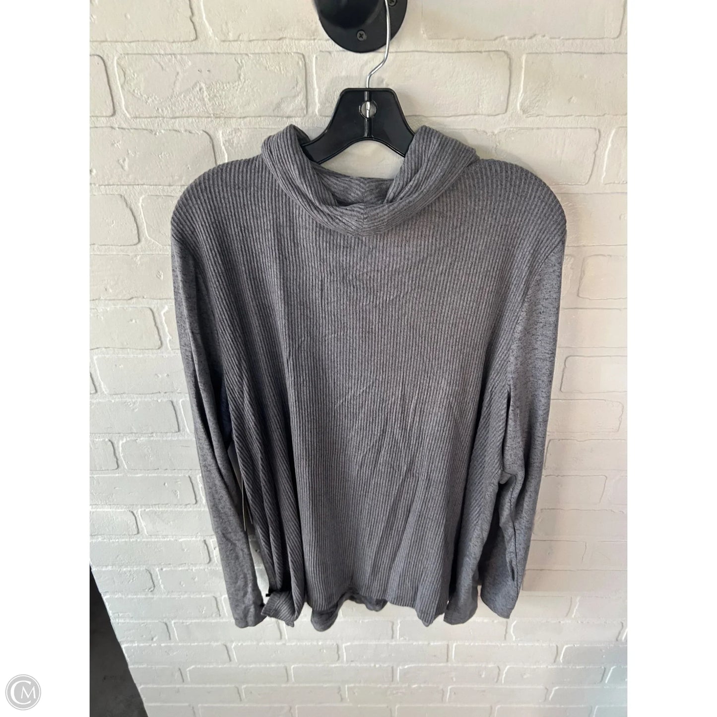 Top Long Sleeve By Chicos In Grey, Size: Xl