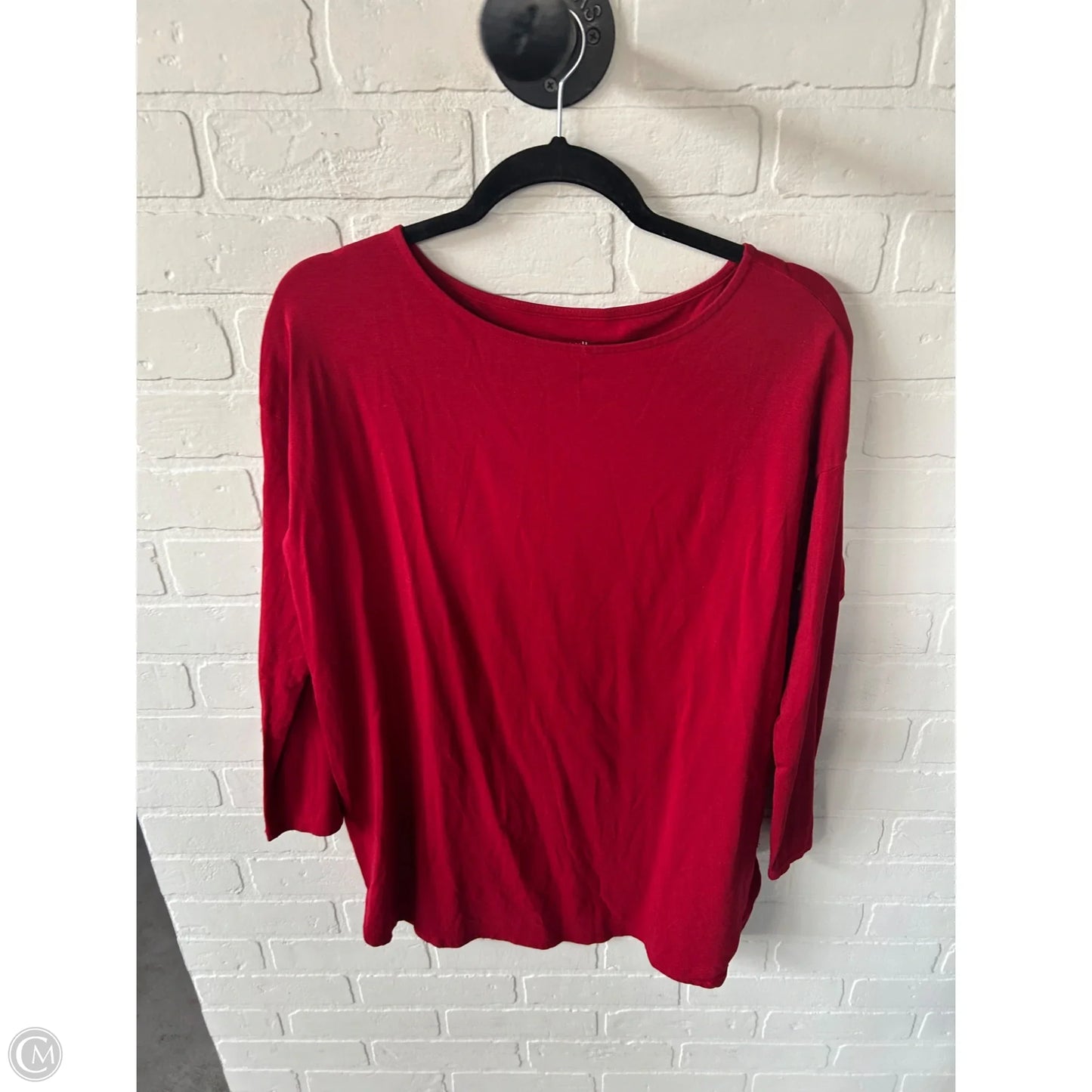 Top Long Sleeve Basic By J. Jill In Red, Size: M