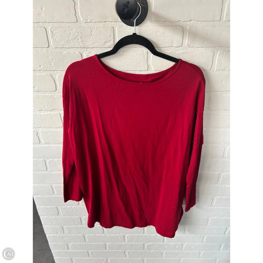 Top Long Sleeve Basic By J. Jill In Red, Size: M