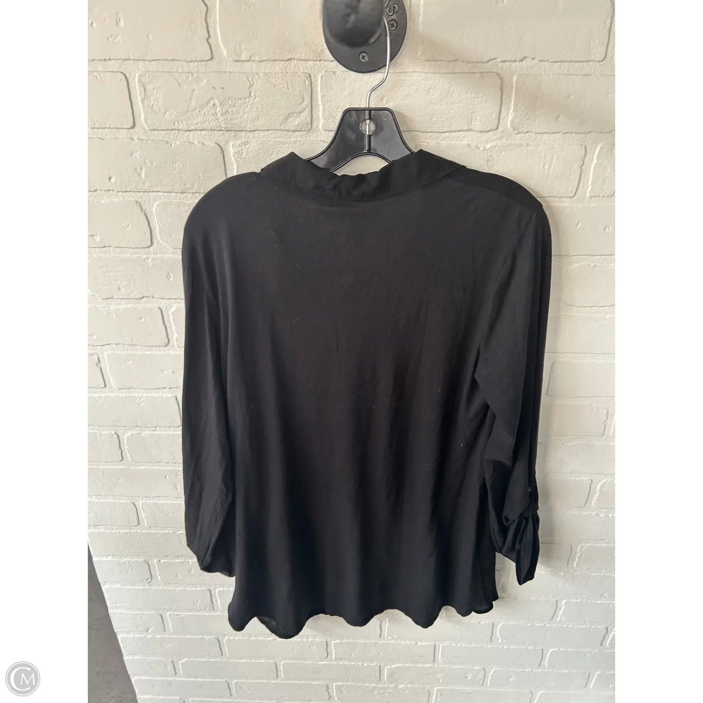 Top Long Sleeve By Splendid In Black, Size: Xl