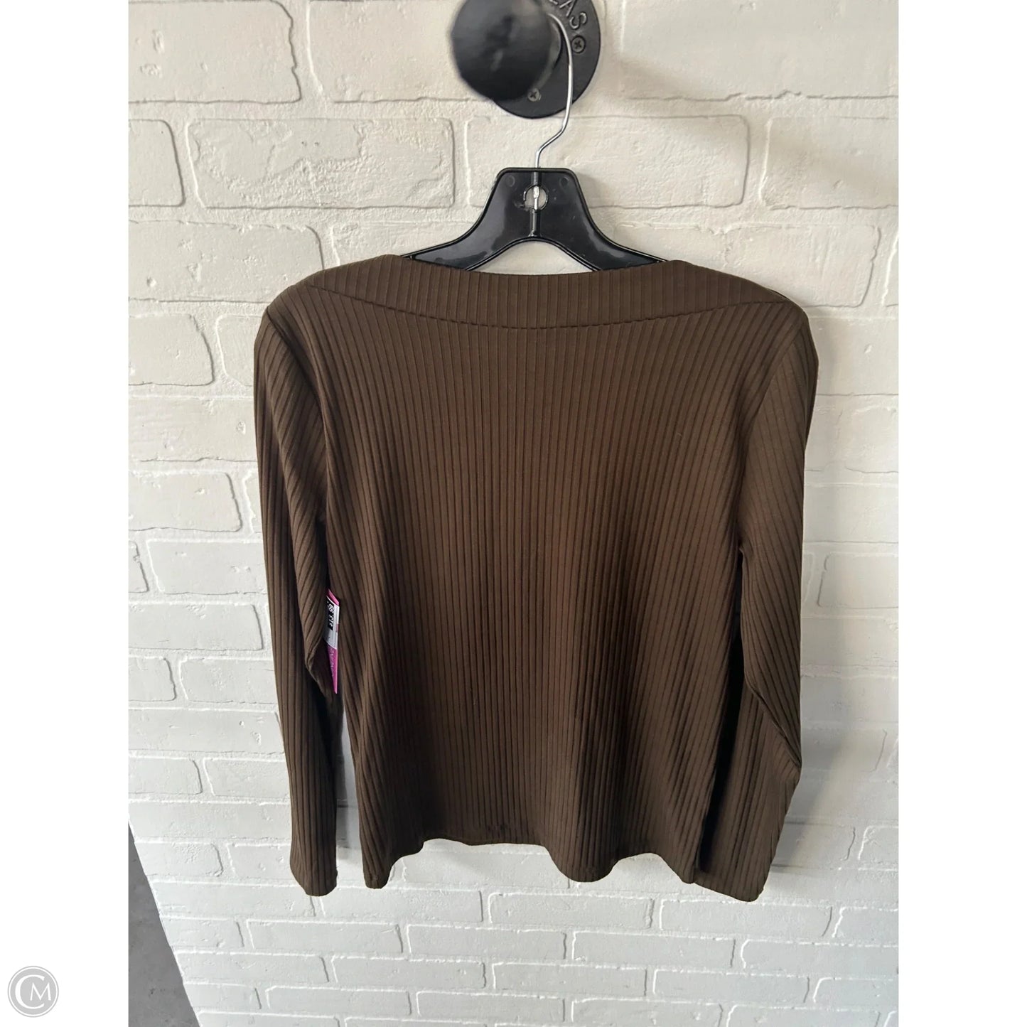 Top Long Sleeve By Loft In Brown, Size: L