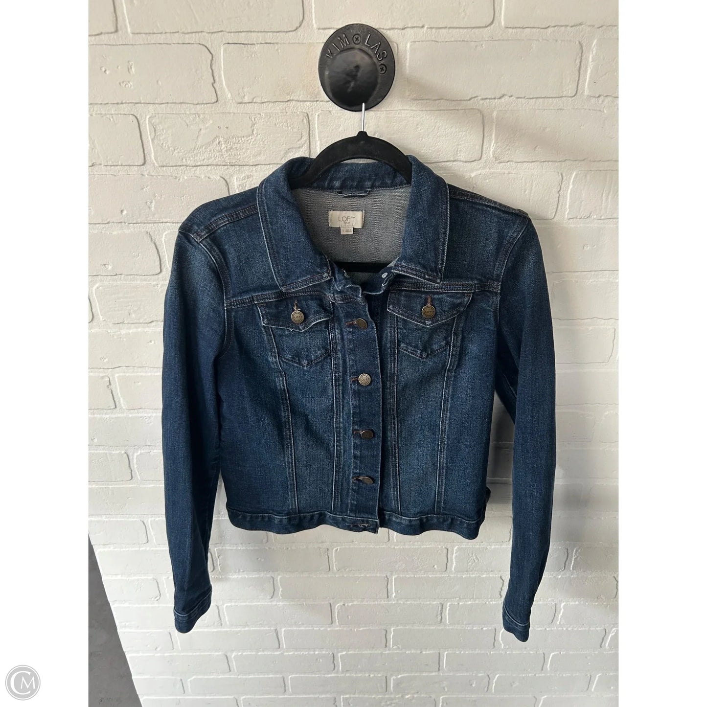 Jacket Denim By Loft In Blue Denim, Size: S