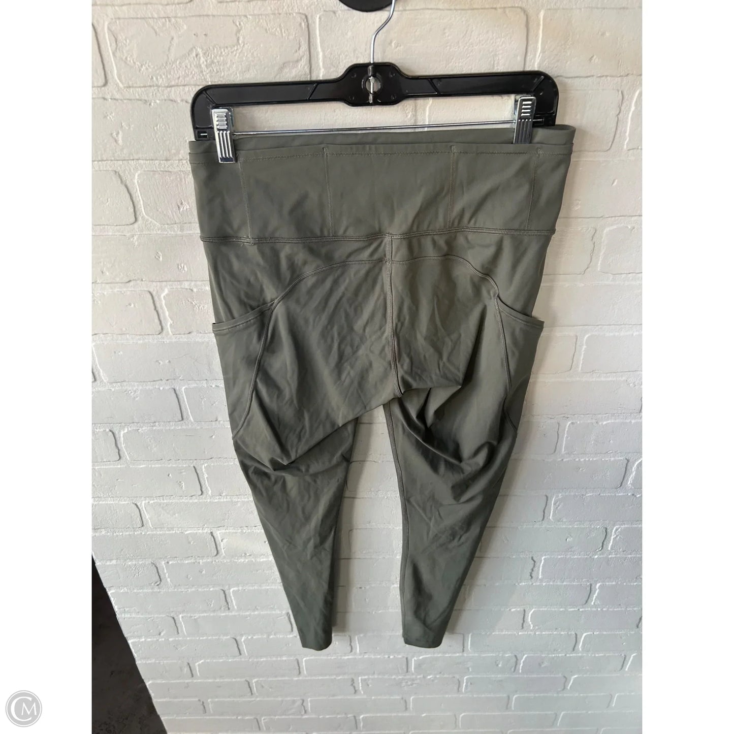 Athletic Leggings By Lululemon In Green, Size: 10