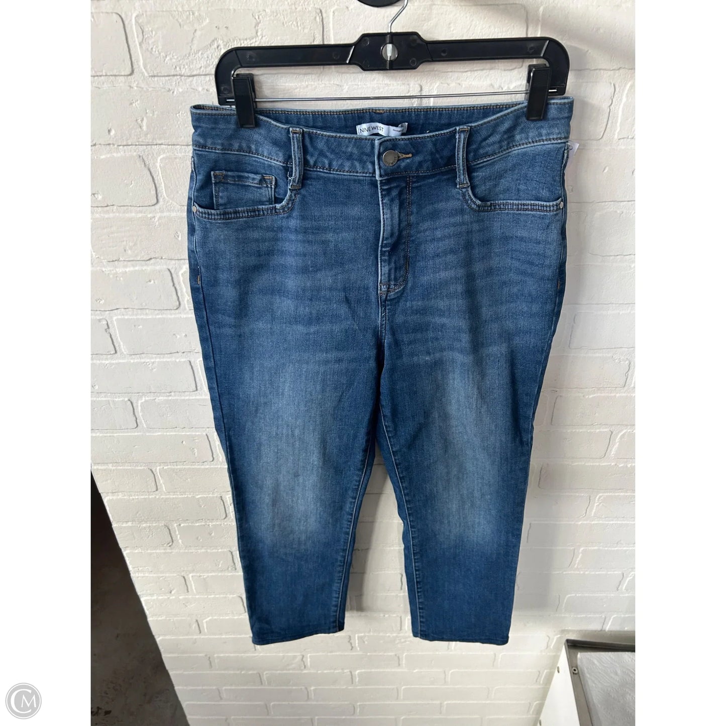 Jeans Cropped By Nine West In Blue Denim, Size: 12