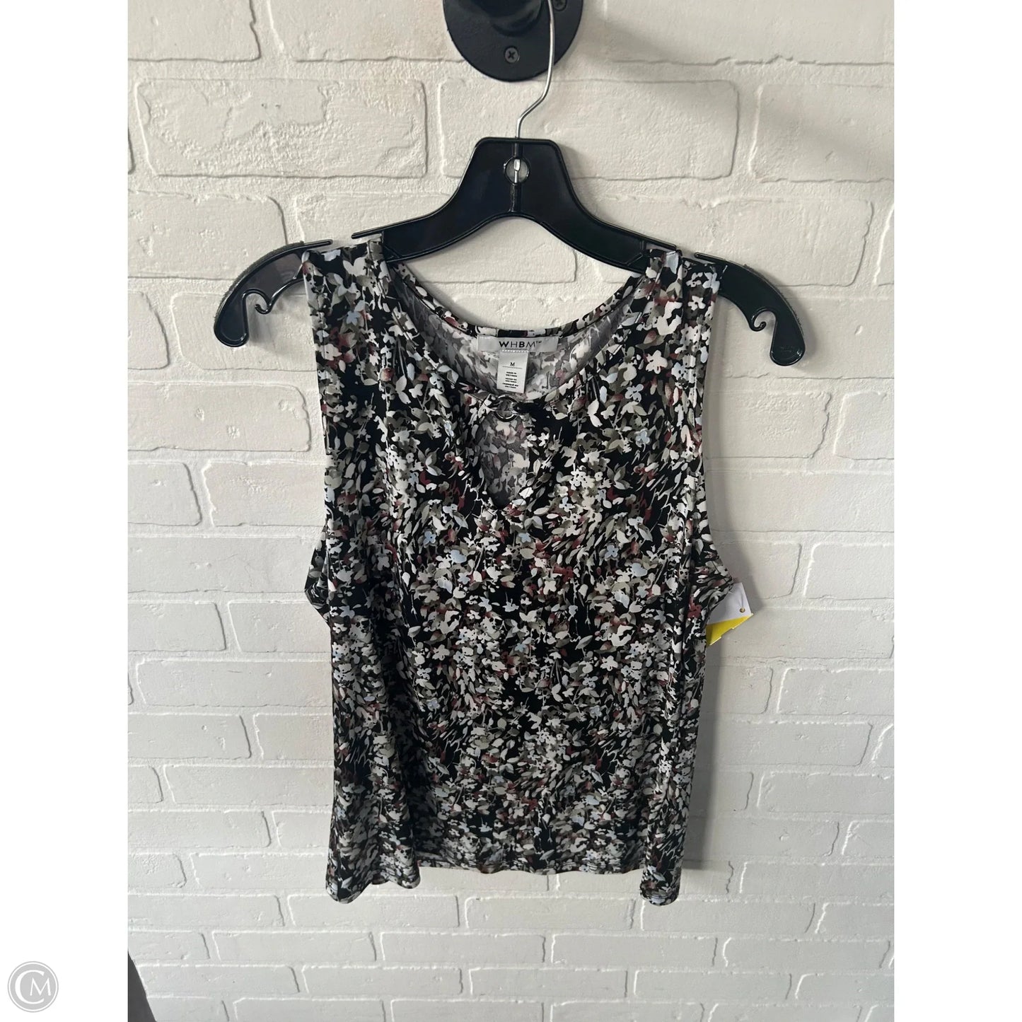 Top Sleeveless By White House Black Market In Black & Green, Size: M