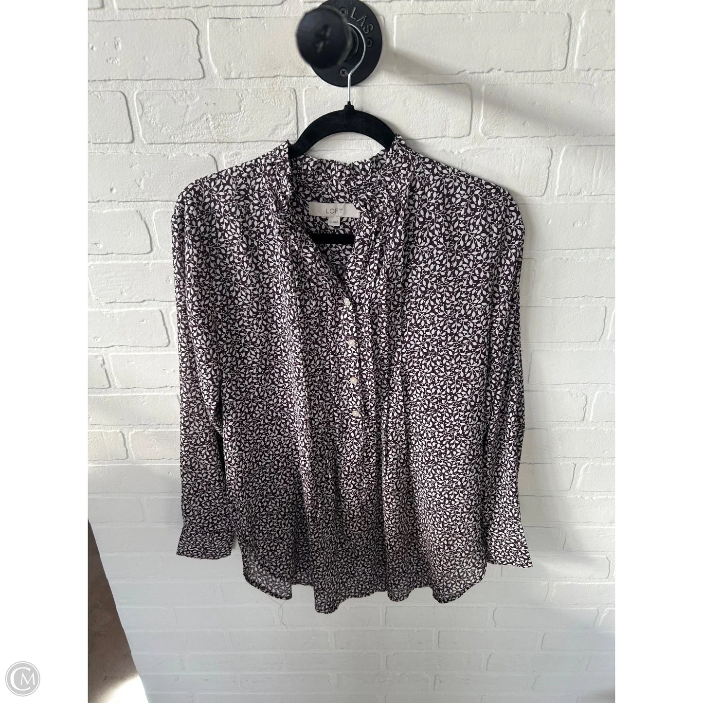 Top Long Sleeve By Loft In Purple, Size: Xs
