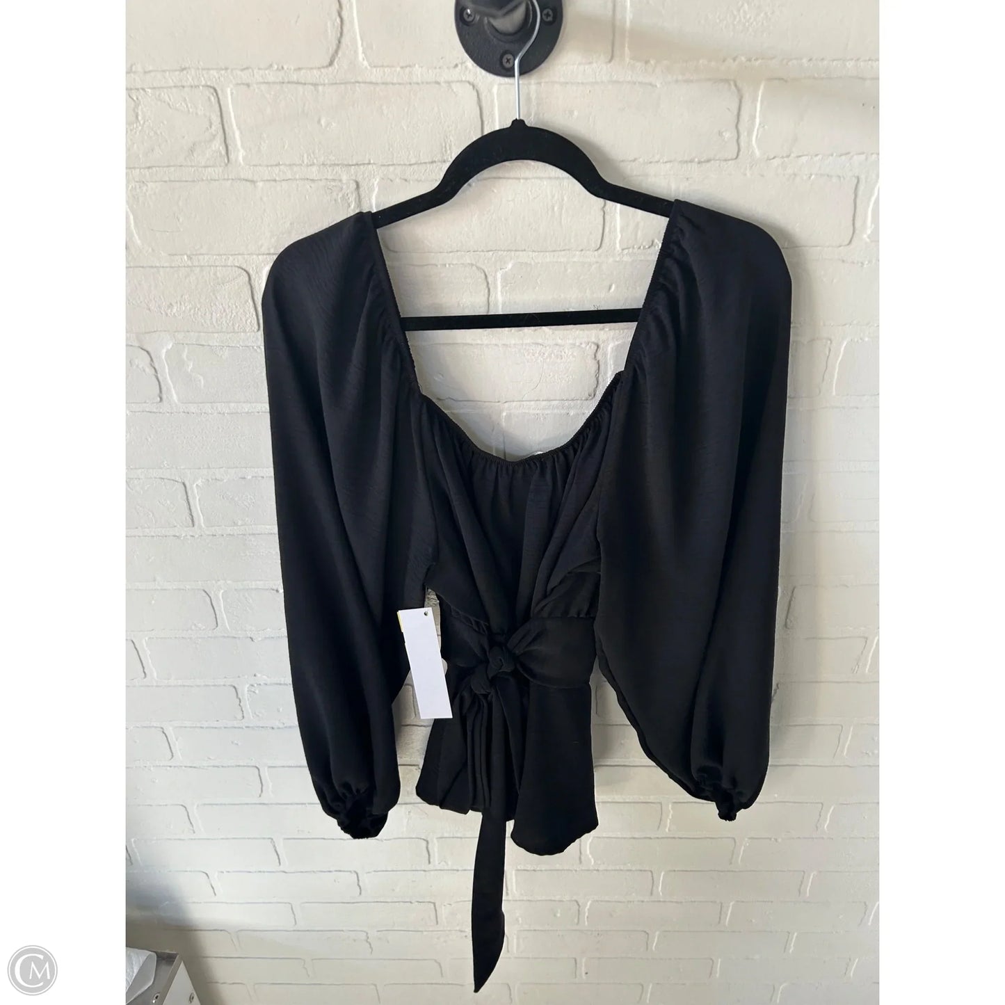 Top Long Sleeve By Arula In Black, Size: 1x