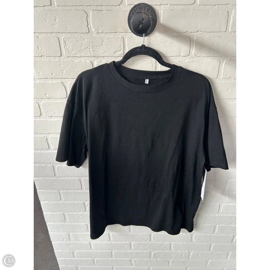Top Short Sleeve Basic By Cme In Black, Size: L