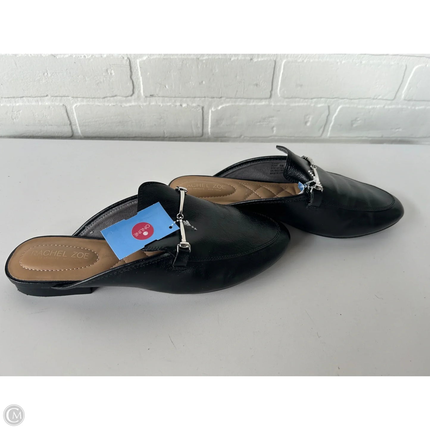 Shoes Flats By Rachel Zoe In Black & Gold, Size: 9