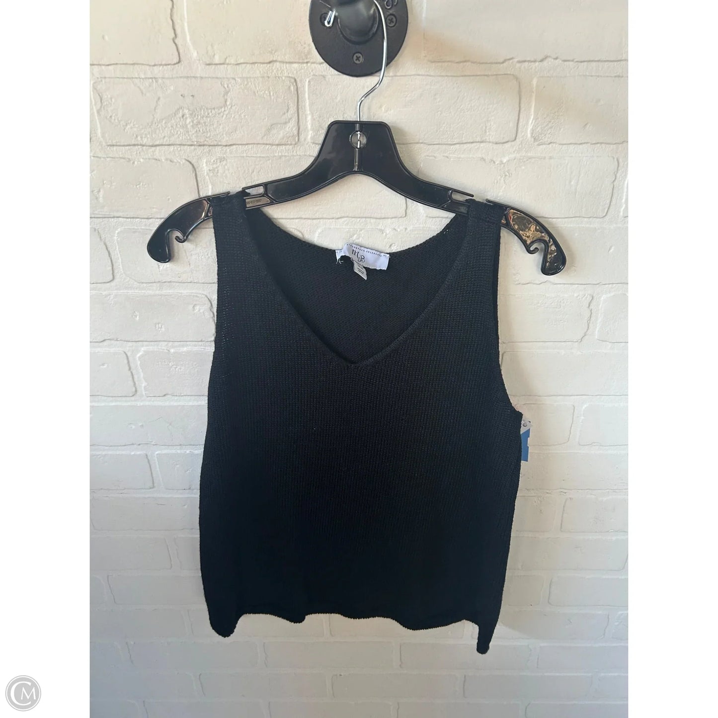 Vest Sweater By Clothes Mentor In Black, Size: M