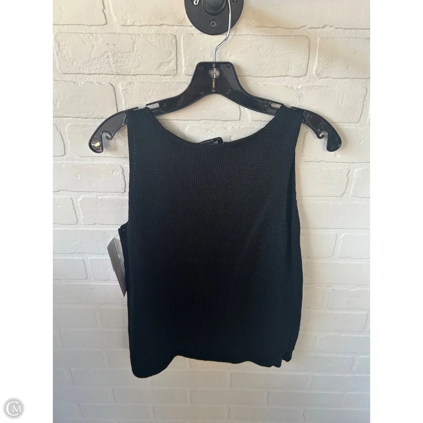 Vest Sweater By Clothes Mentor In Black, Size: M