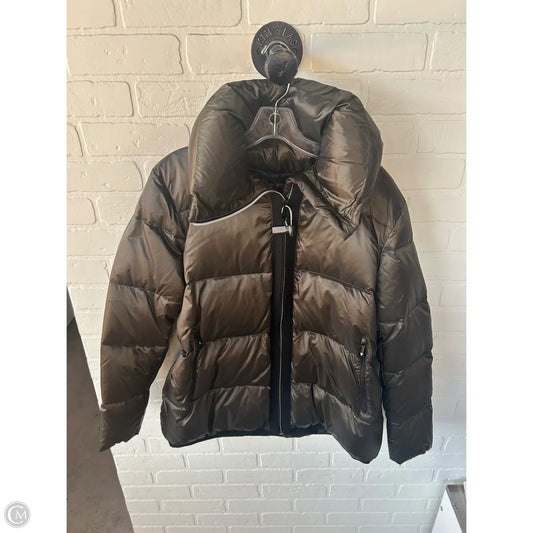Coat Puffer & Quilted By Bcbgmaxazria In Green, Size: L