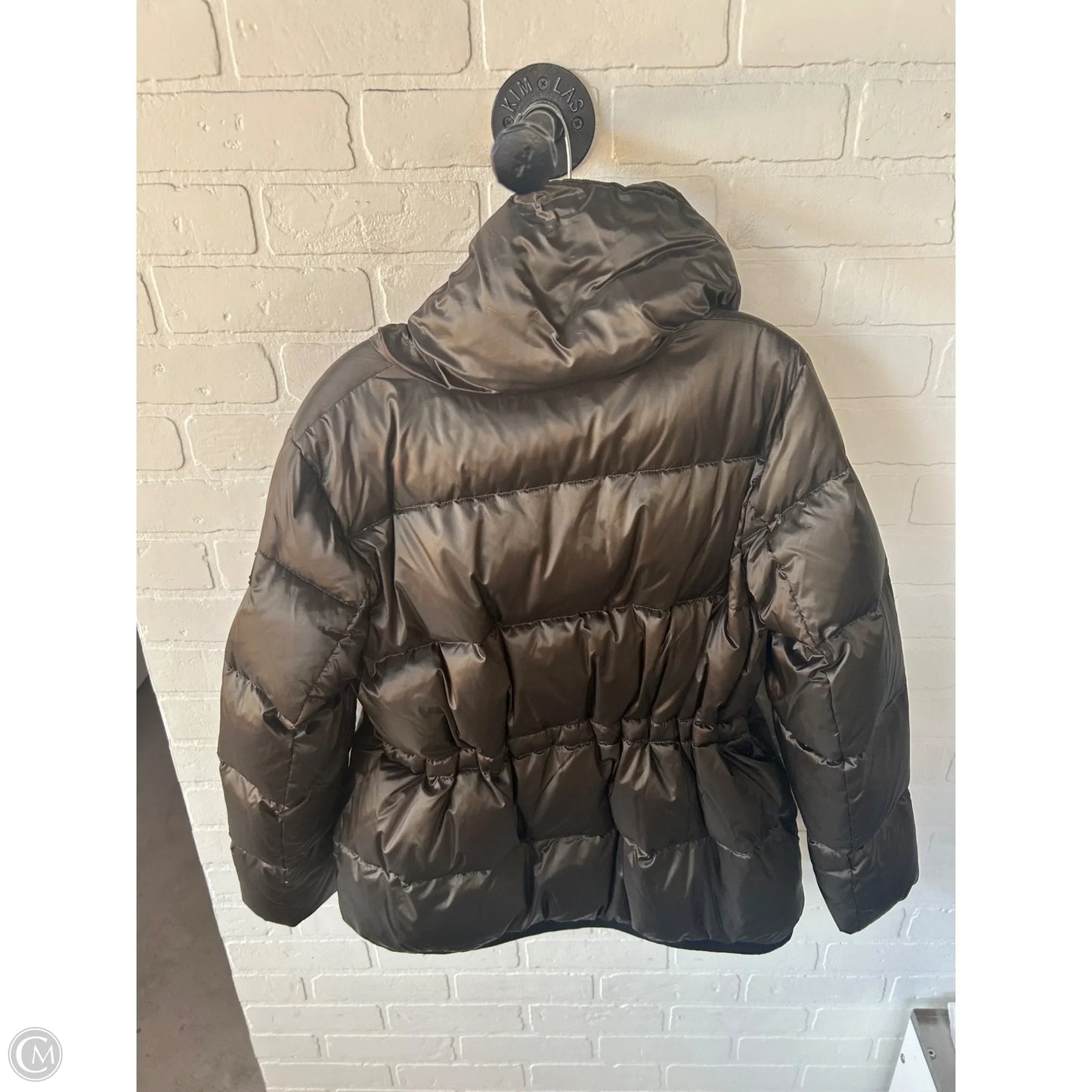 Coat Puffer & Quilted By Bcbgmaxazria In Green, Size: L