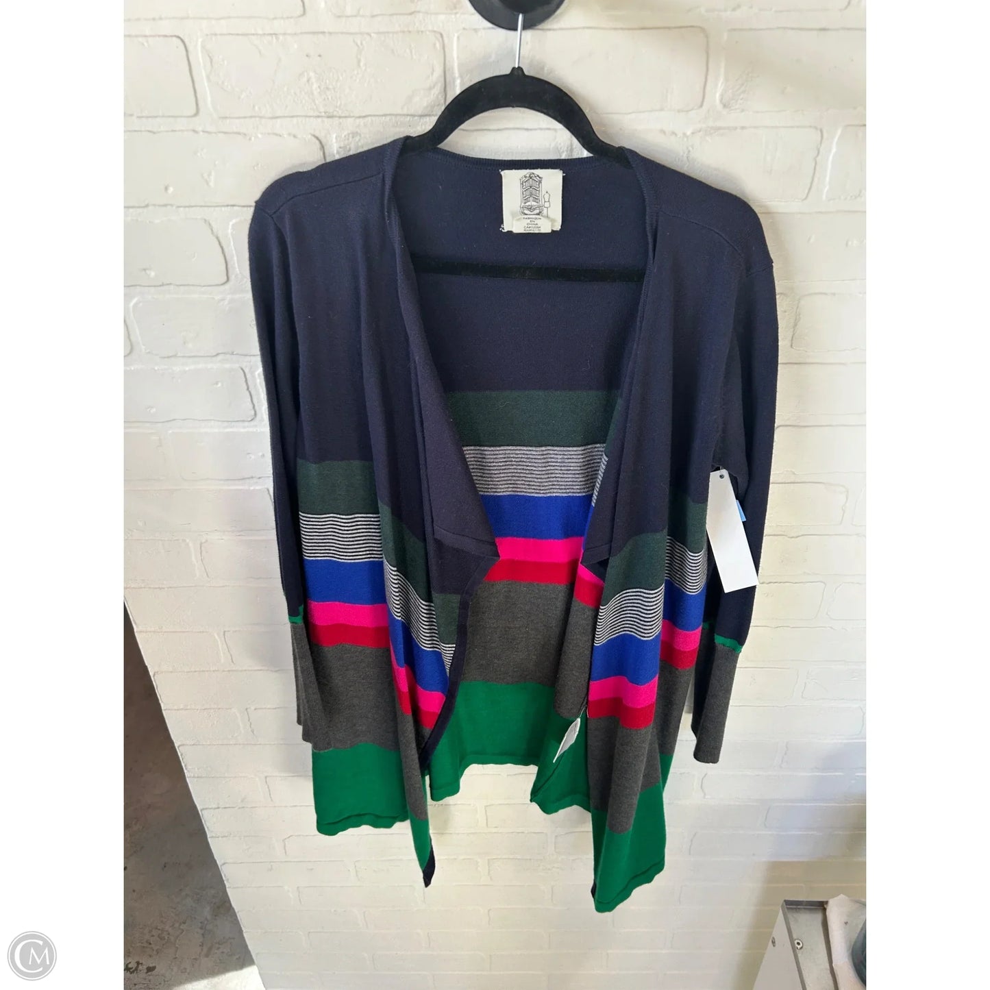 Sweater Cardigan By Clothes Mentor In Blue & Green, Size: Xs