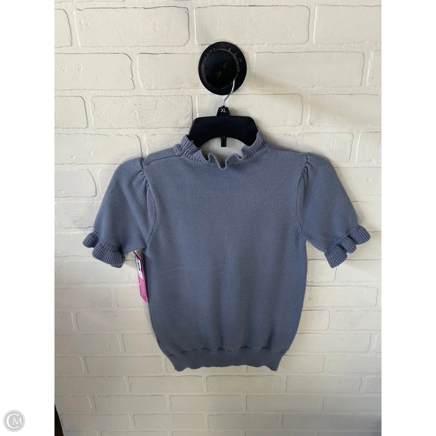 Sweater Short Sleeve By Philosophy In Blue, Size: Xs