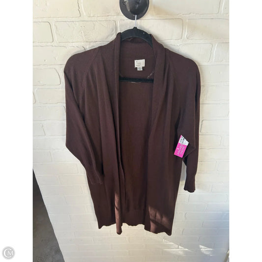 Sweater Cardigan By A New Day In Brown, Size: S