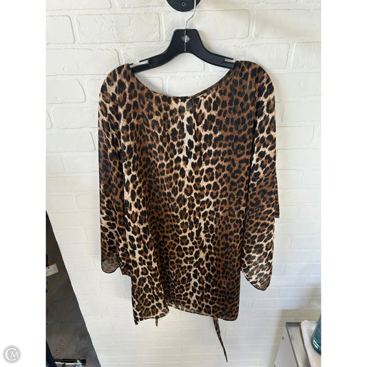 Swimwear Cover-up By Chicos In Animal Print, Size: L