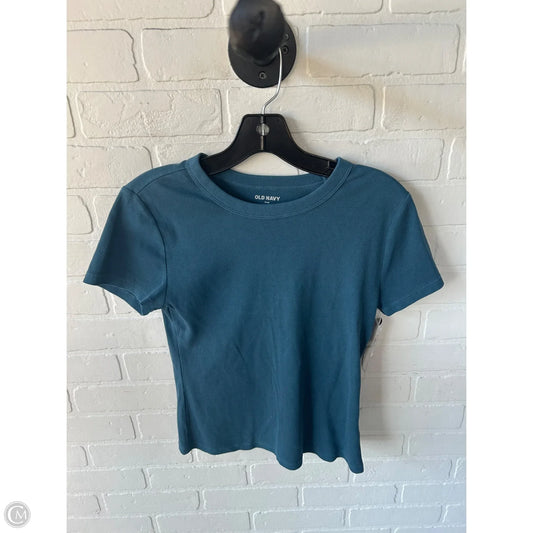 Top Short Sleeve Basic By Old Navy In Blue, Size: M