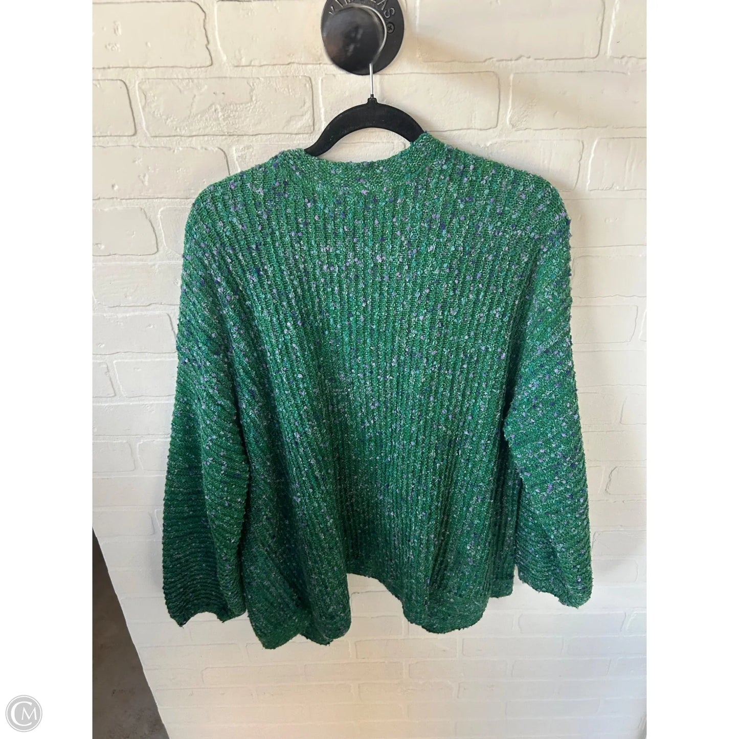 Sweater Cardigan By J. Jill In Green, Size: 2x
