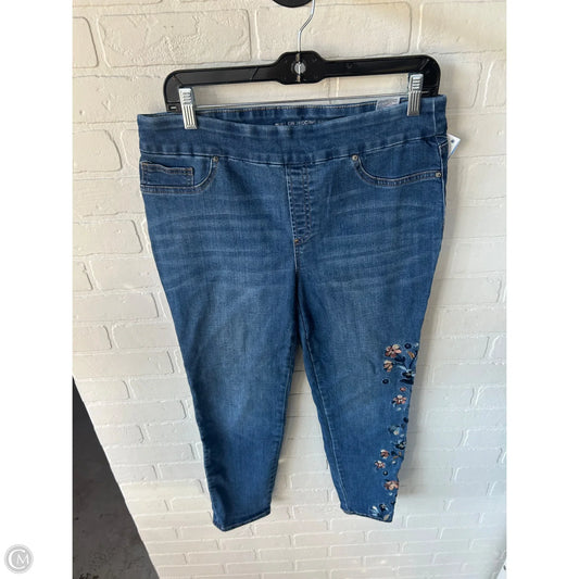 Jeans Jeggings By Chicos In Blue Denim, Size: 8