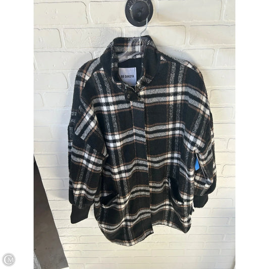 Jacket Shirt By Bb Dakota In Black & Brown, Size: L