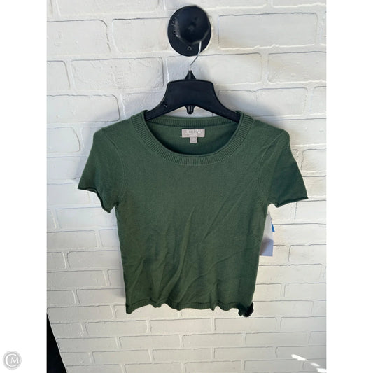 Sweater Cashmere By J. Crew In Green, Size: Xs