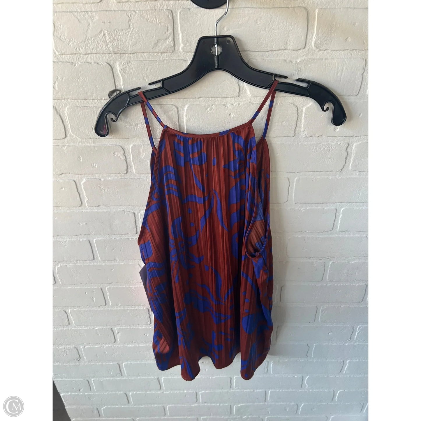 Top Sleeveless By Gap In Blue & Brown, Size: L