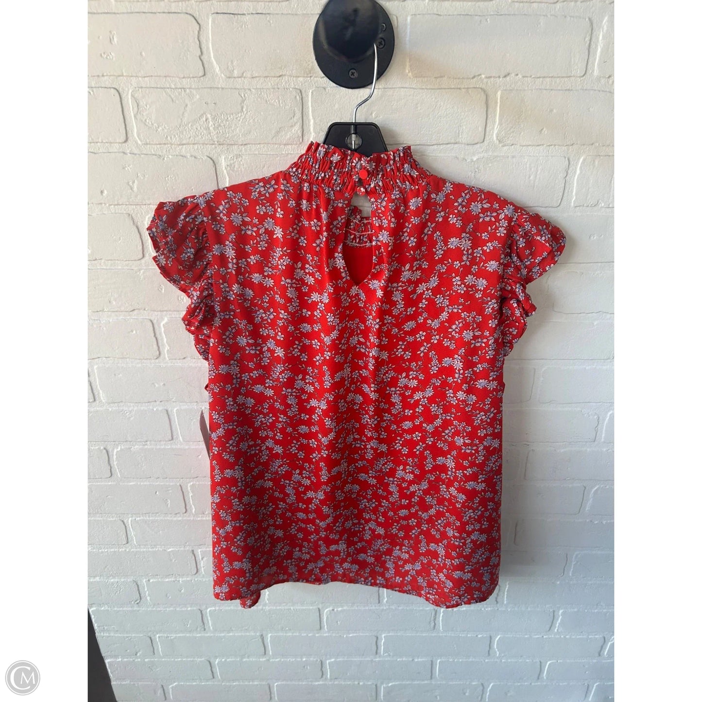 Top Short Sleeve By Adelyn Rae In Red, Size: L
