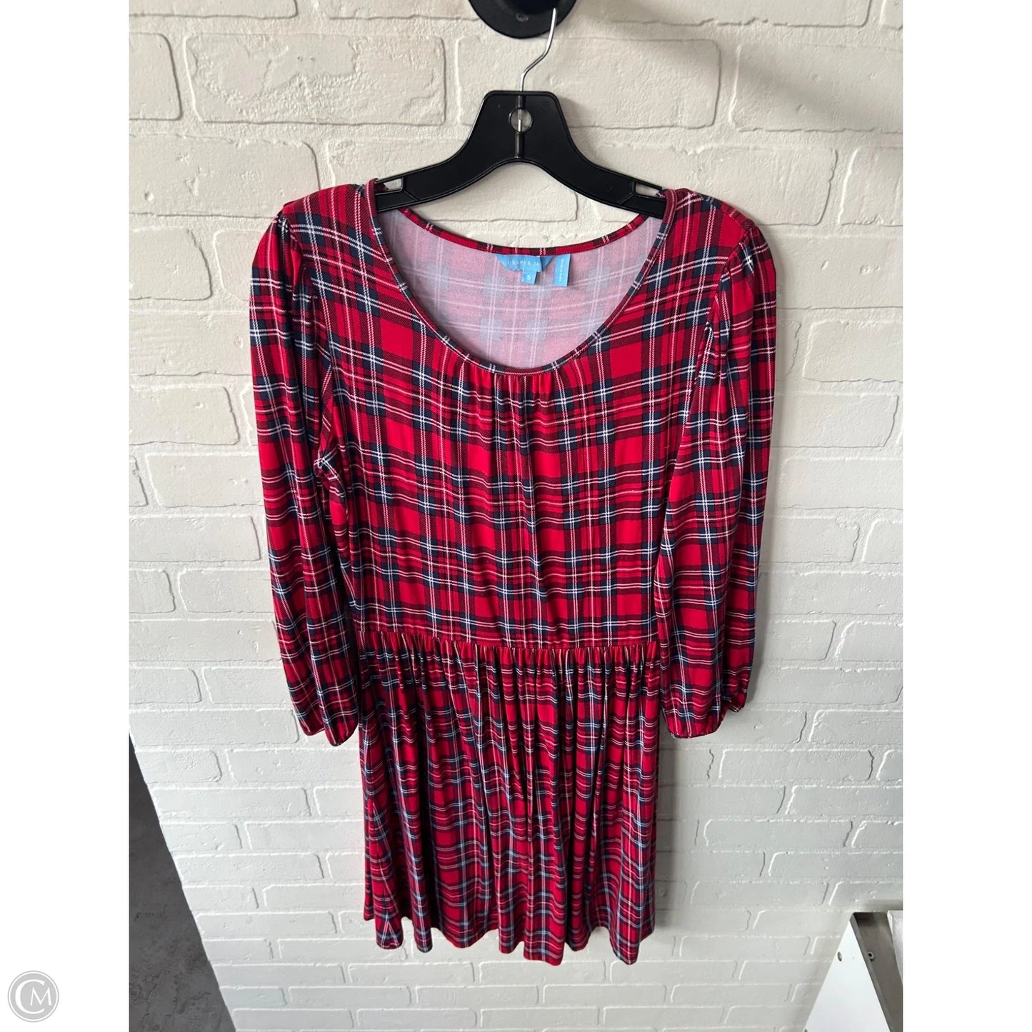 Dress Casual Midi By Draper James In Blue & Red, Size: S